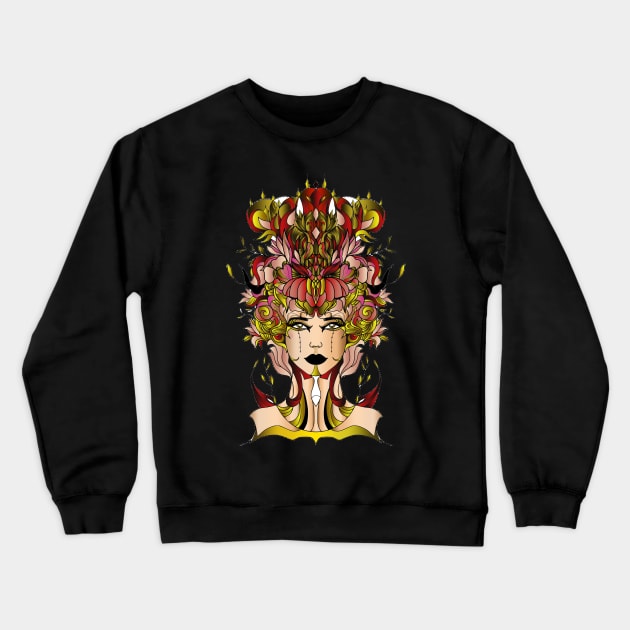 Masquerade Girl Crewneck Sweatshirt by jen28